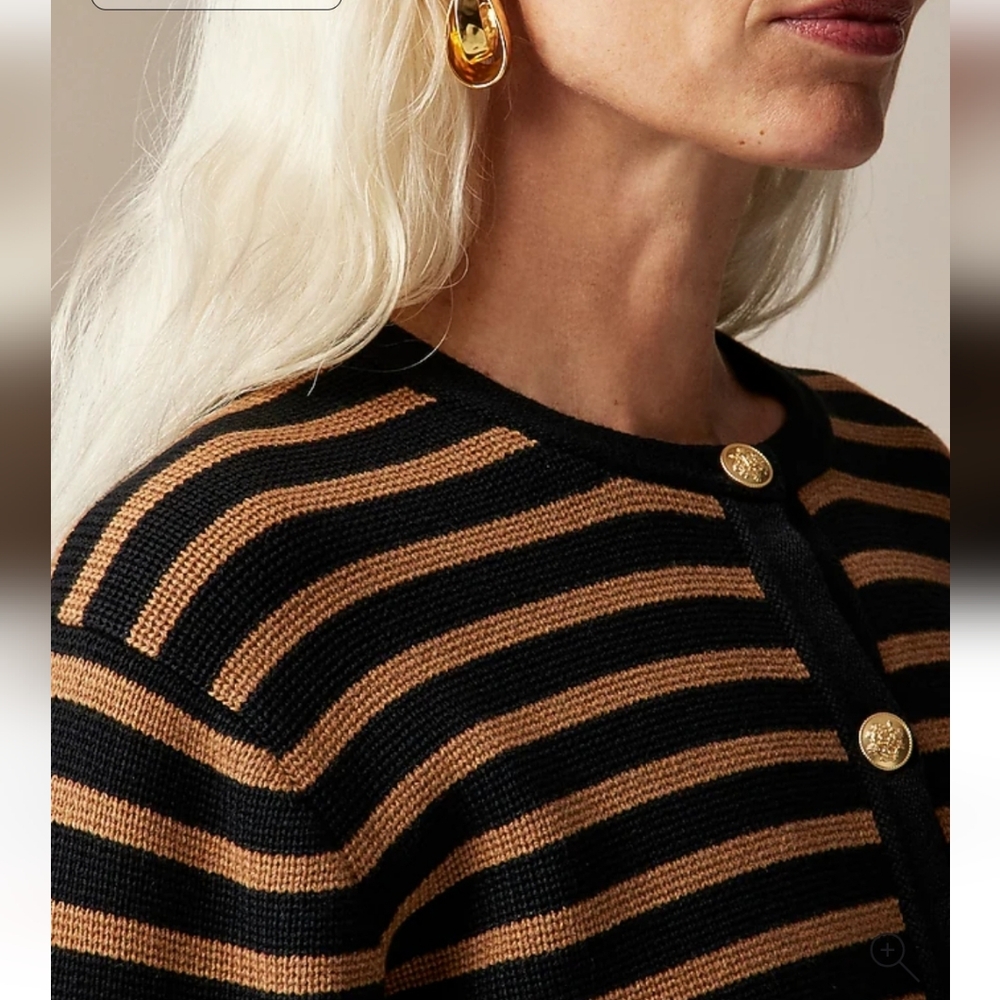 J. Crew Emilie Sweater Lady Jacket Size Medium - Picture 3 of 4